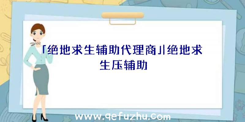 「绝地求生辅助代理商」|绝地求生压辅助